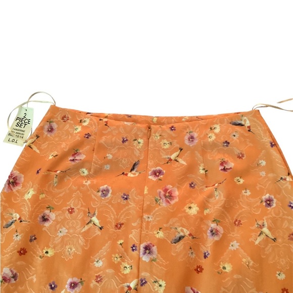 Whimsy Silk Brocade Flora and Fauna Maxi Skirt , 13 - Picture 4 of 5